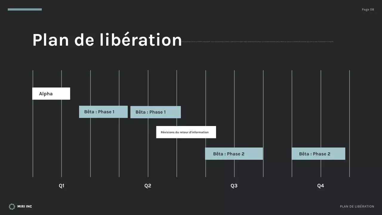 plan d'affaires moderne noir