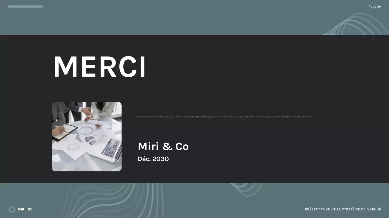 plan d'affaires moderne noir