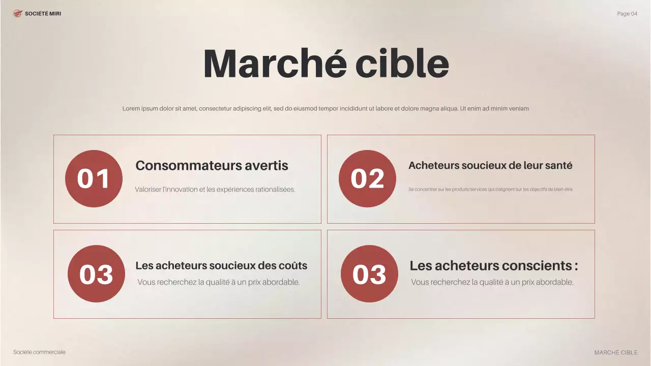 plan d'affaires orange modern