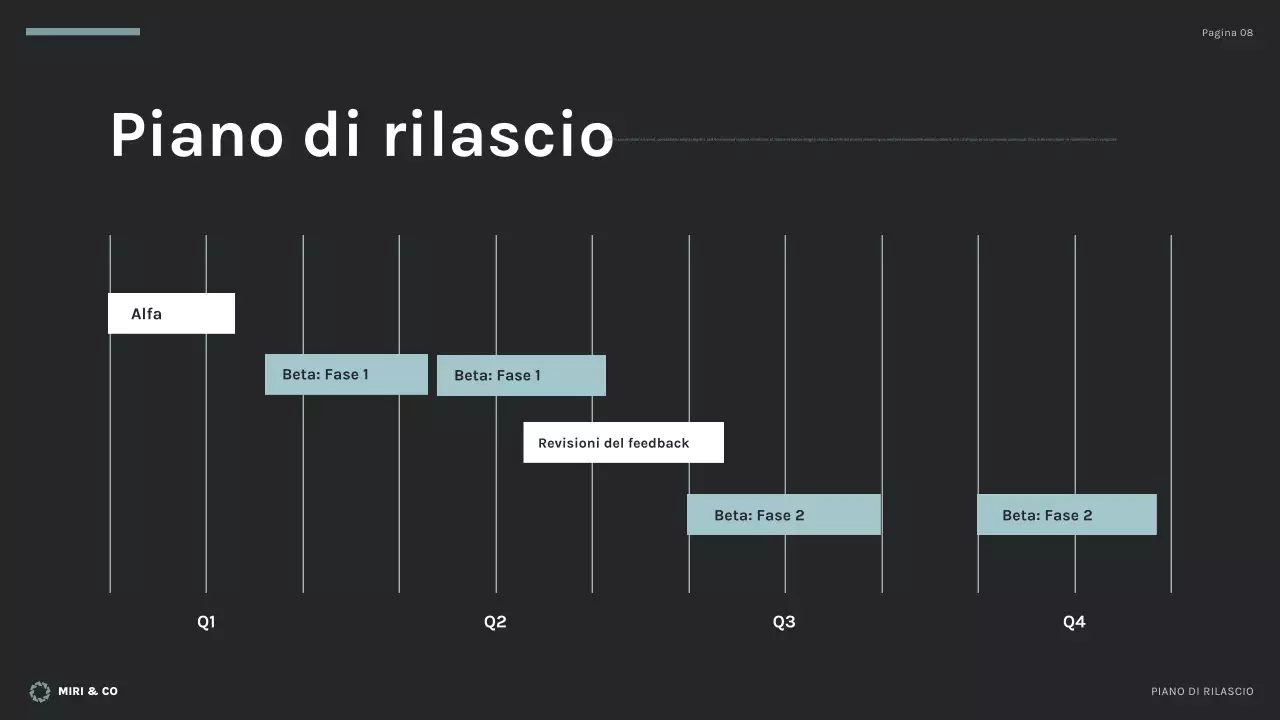 piano aziendale nero moderno