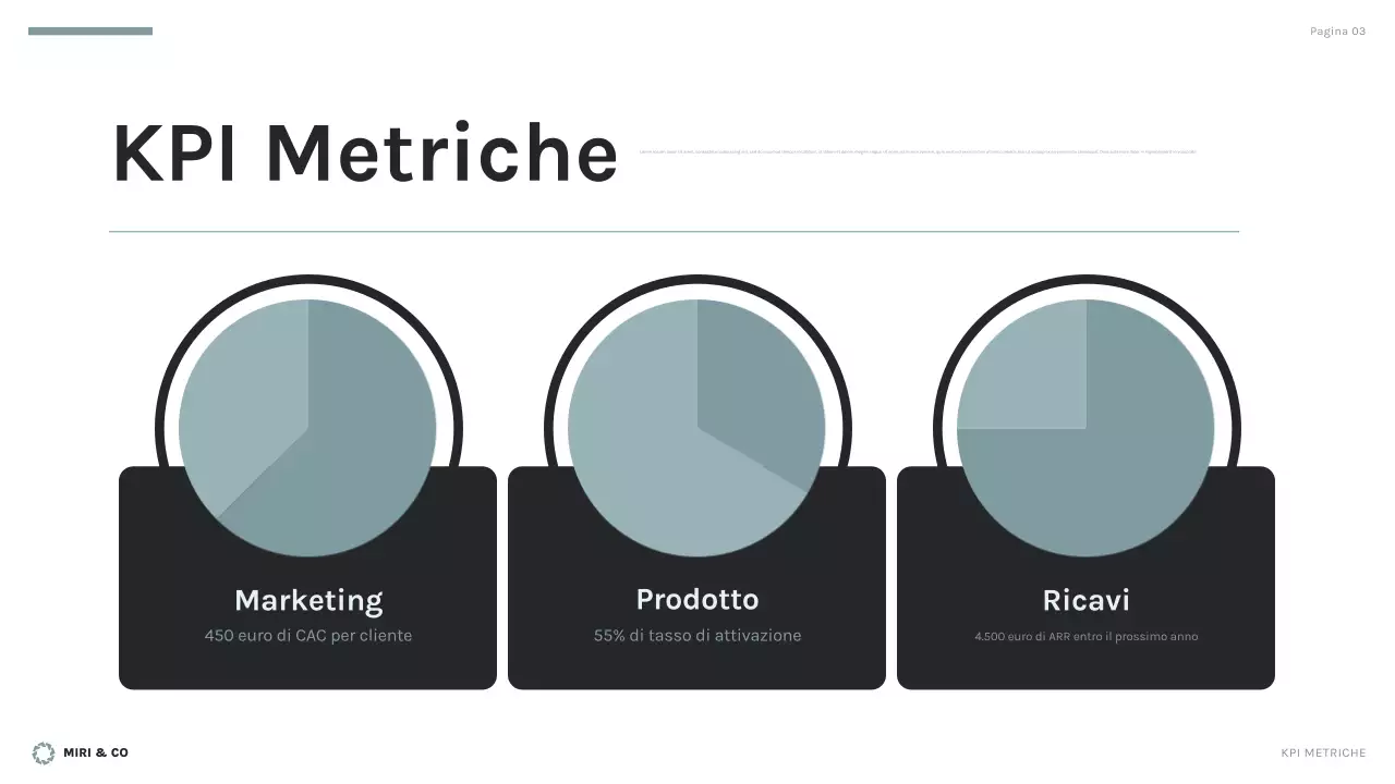 piano aziendale nero moderno