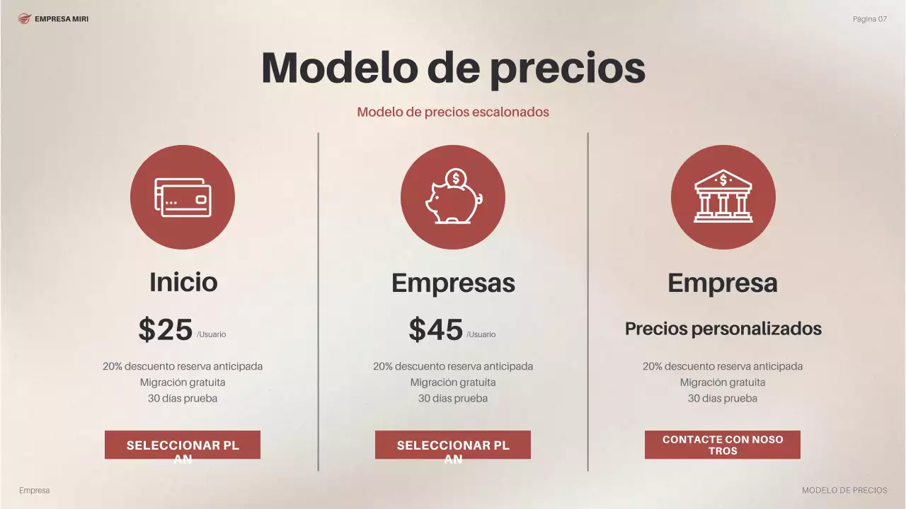 plan de empresa orange modern