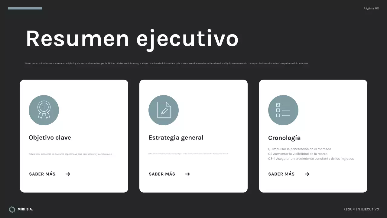 plan de negocio black modern