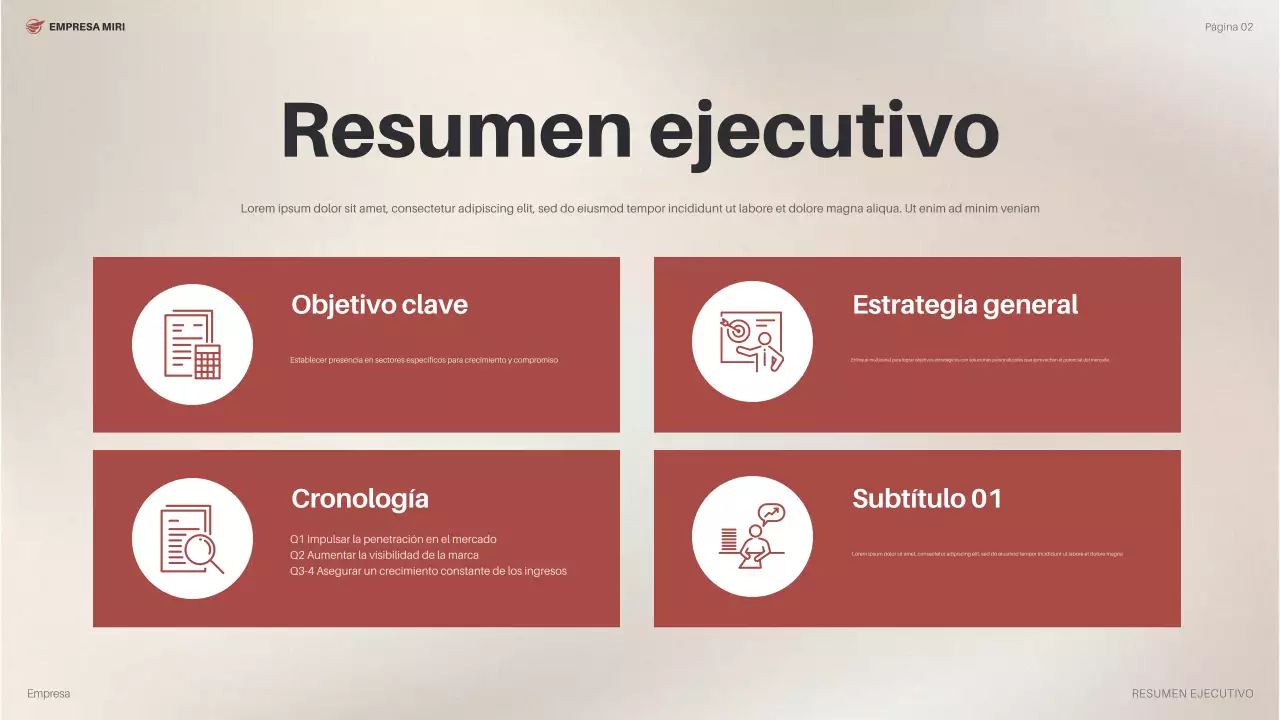 plan de empresa orange modern