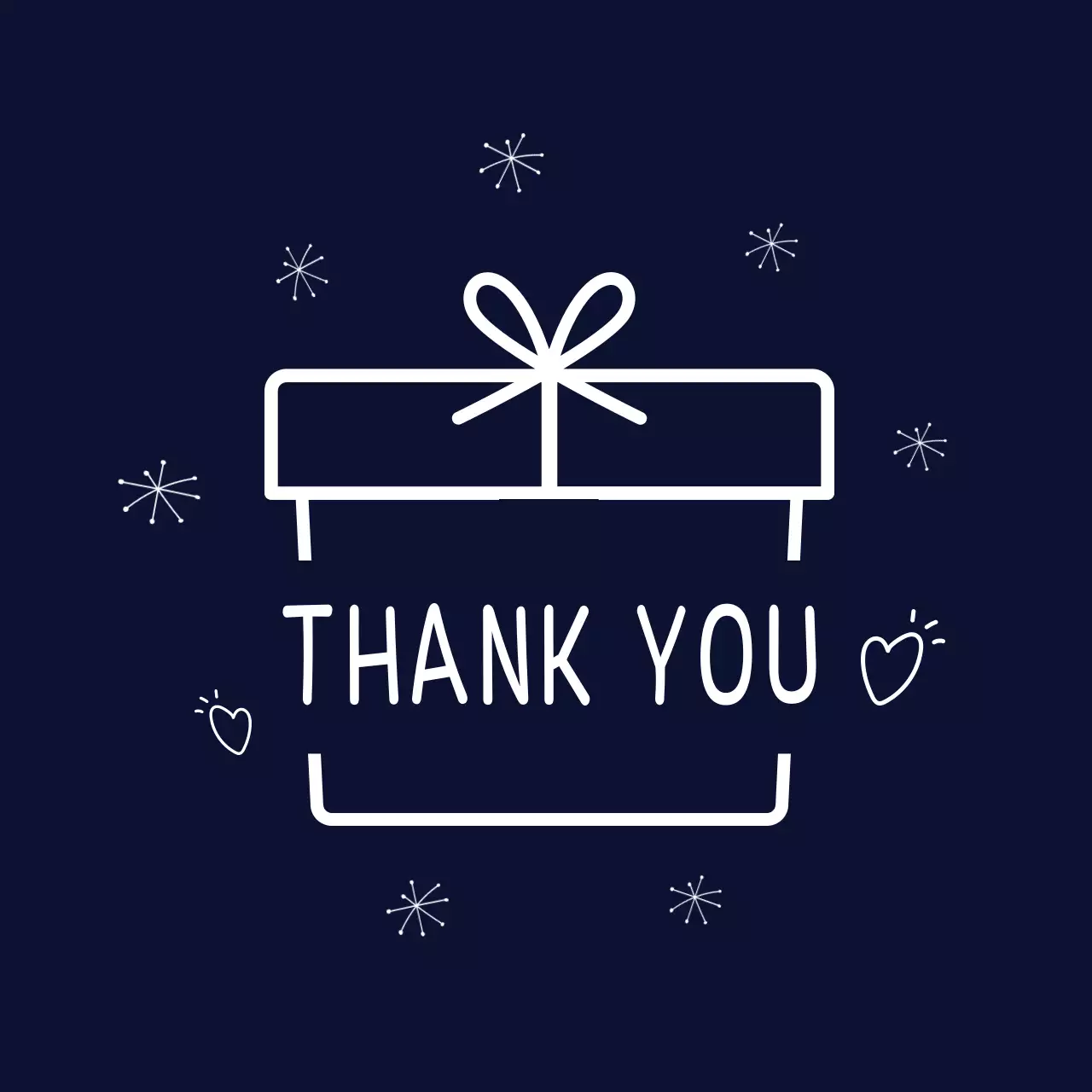 검정 미니멀 감사 기념