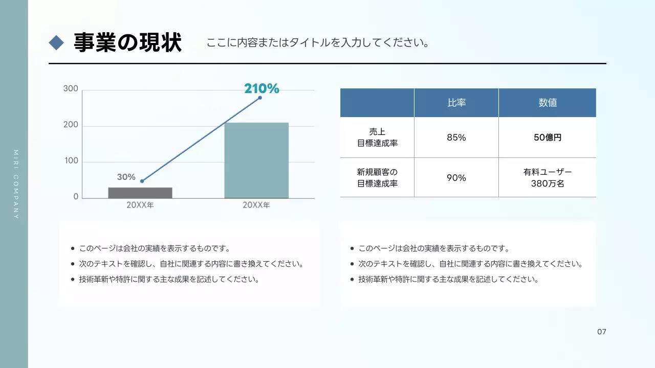 青 シンプル 会社案内 会社案内 プレゼンテーション