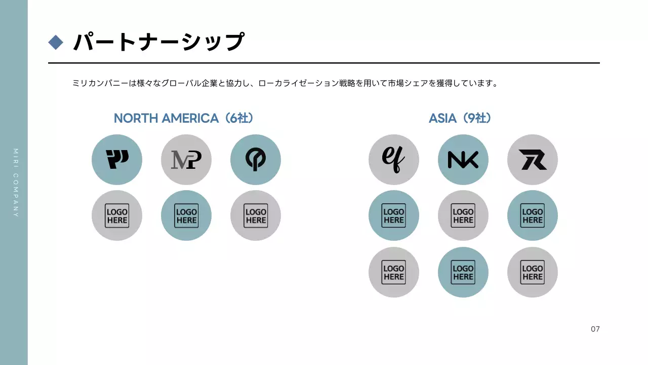 青 シンプル 会社案内 会社案内 プレゼンテーション