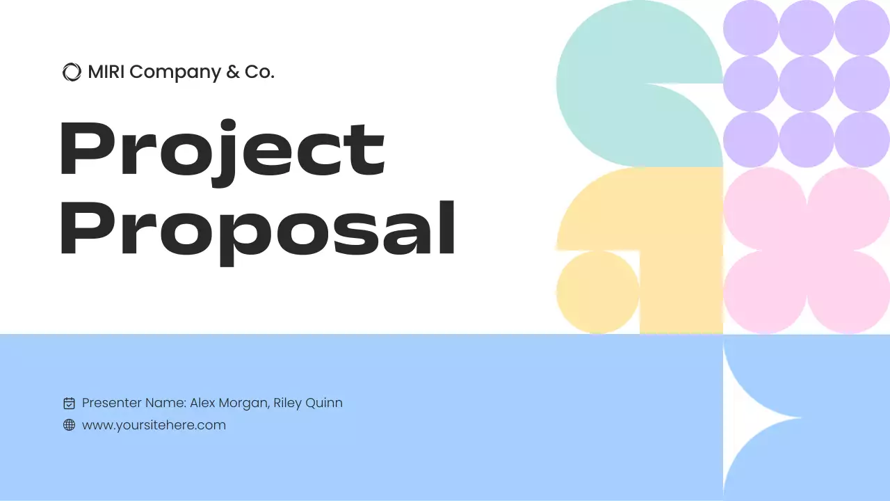 Colorful Modern Project Presentation