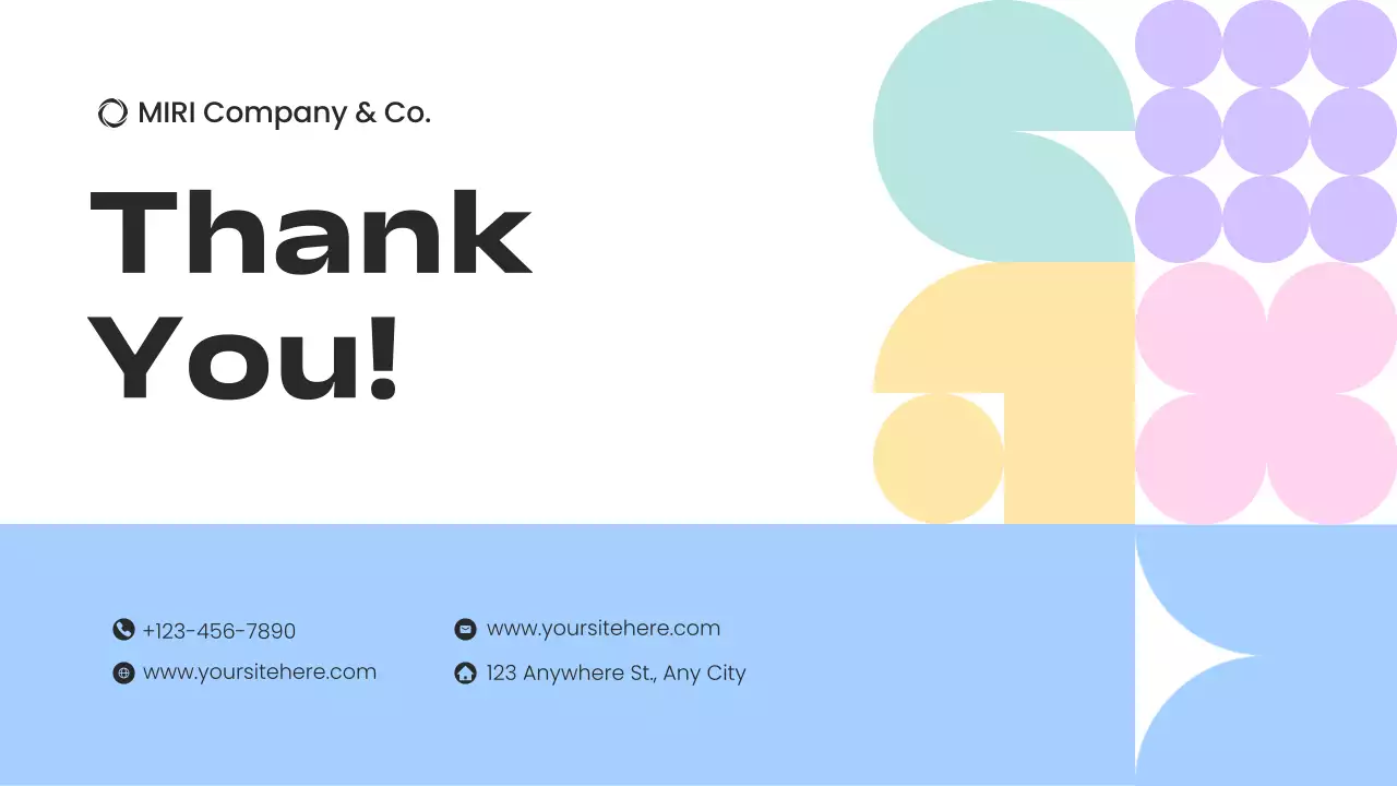 Colorful Modern Project Presentation