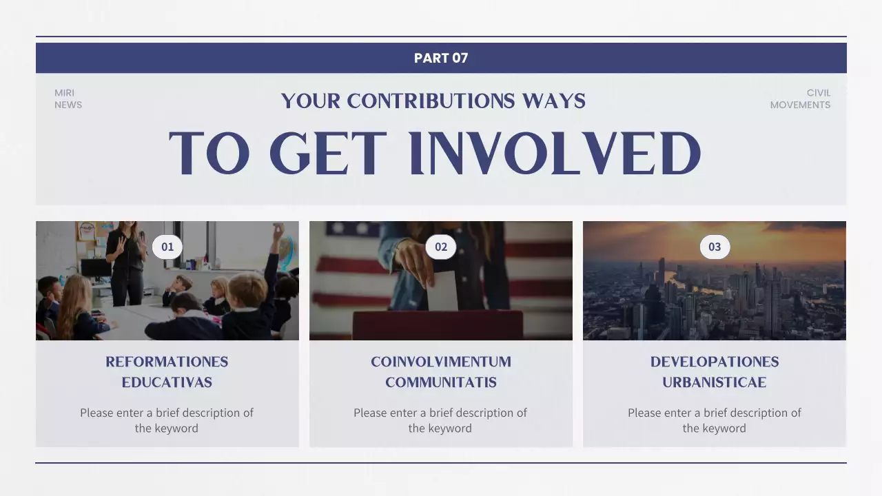 Blue Professional Civil Movements Lecture Presentation