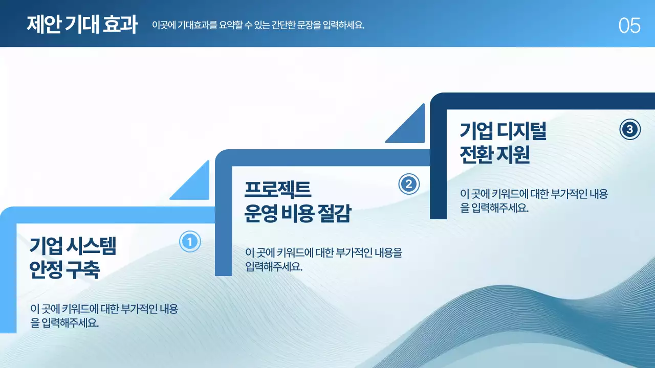 파랑 모던 제안서 기획