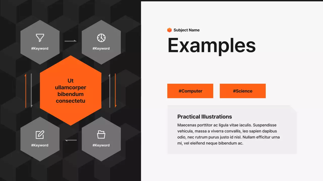 블랙 모던 학술 프레젠테이션