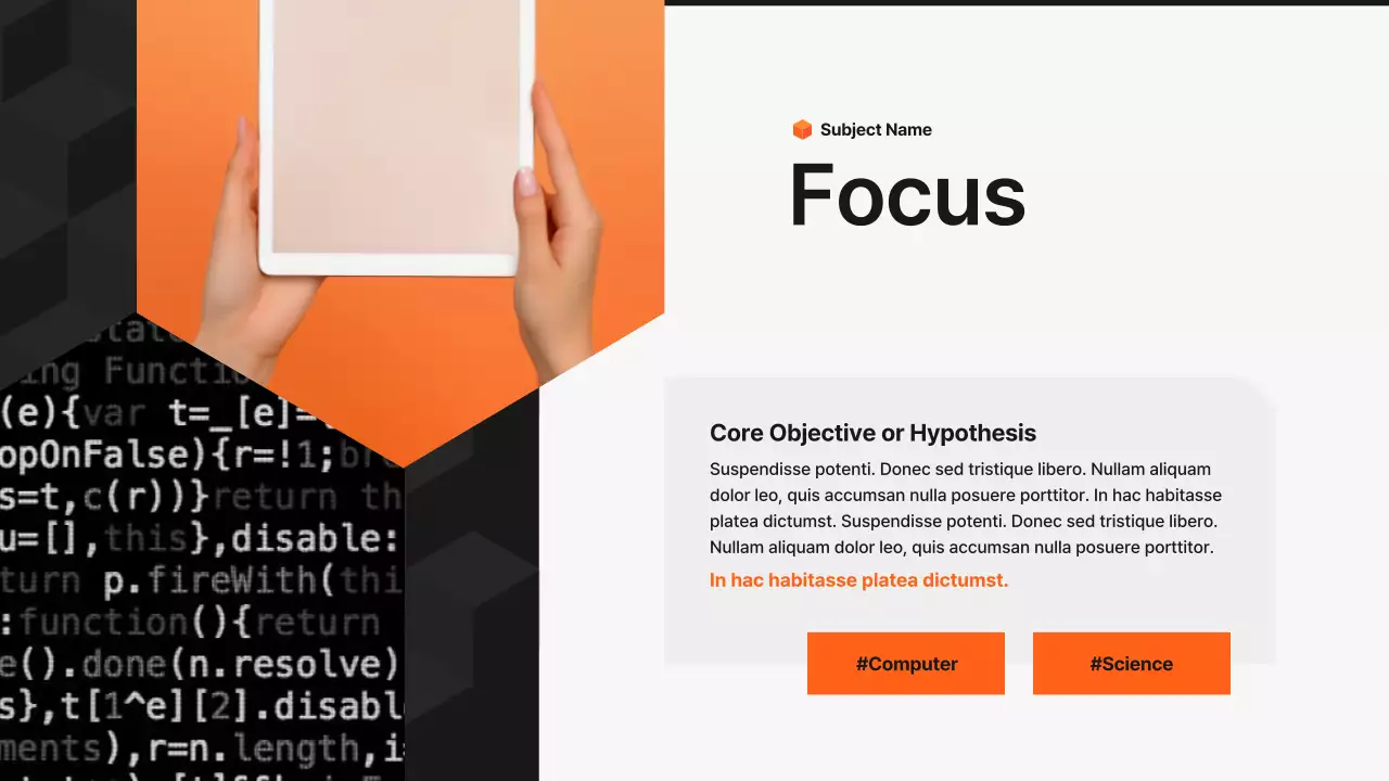 블랙 모던 학술 프레젠테이션