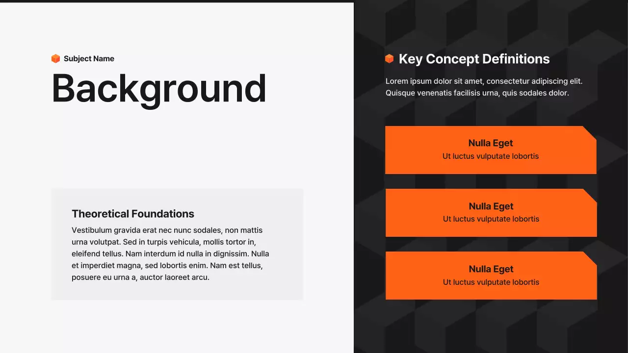 블랙 모던 학술 프레젠테이션