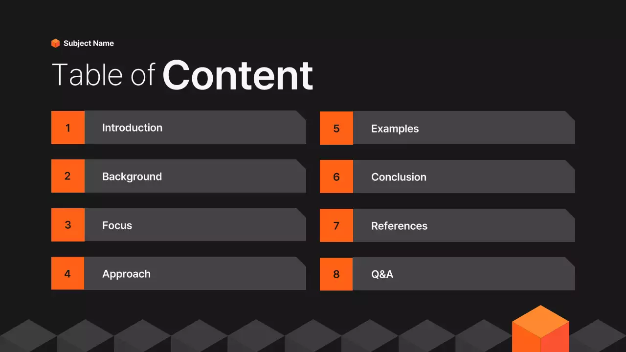 블랙 모던 학술 프레젠테이션