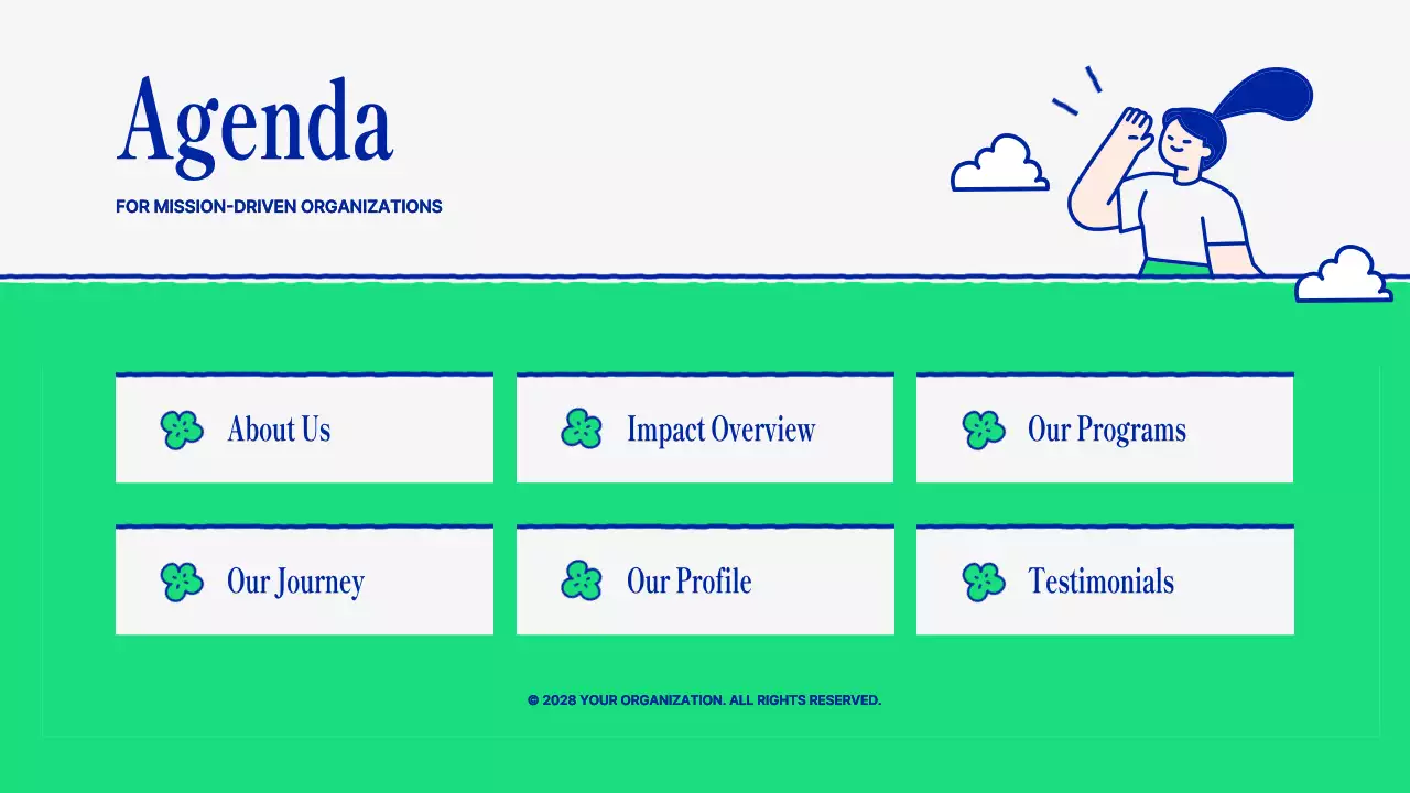 Green Minimal Non-Profit Presentation