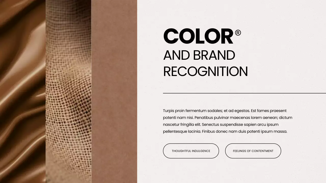 브라운 모던 컬러 리포트 프레젠테이션