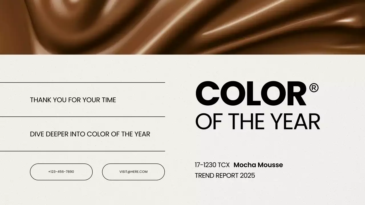 브라운 모던 컬러 리포트 프레젠테이션