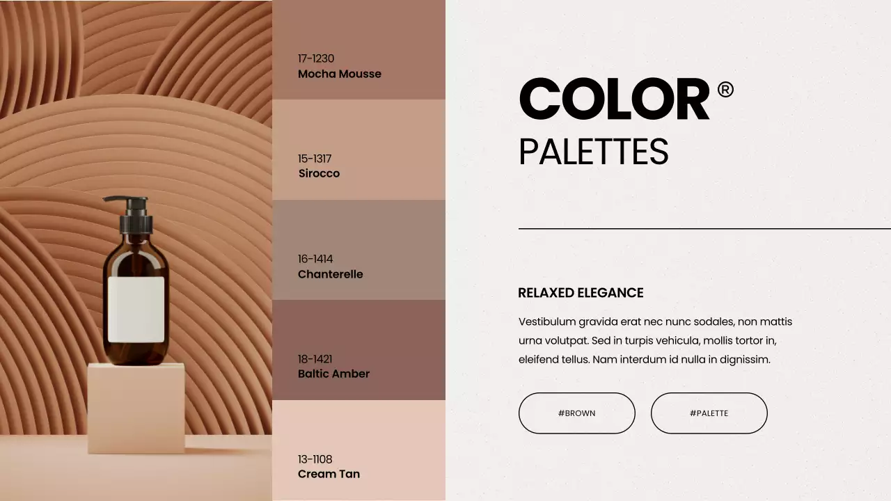 브라운 모던 컬러 리포트 프레젠테이션