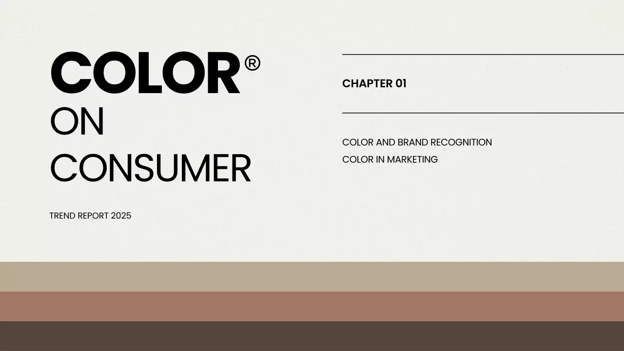 브라운 모던 컬러 리포트 프레젠테이션