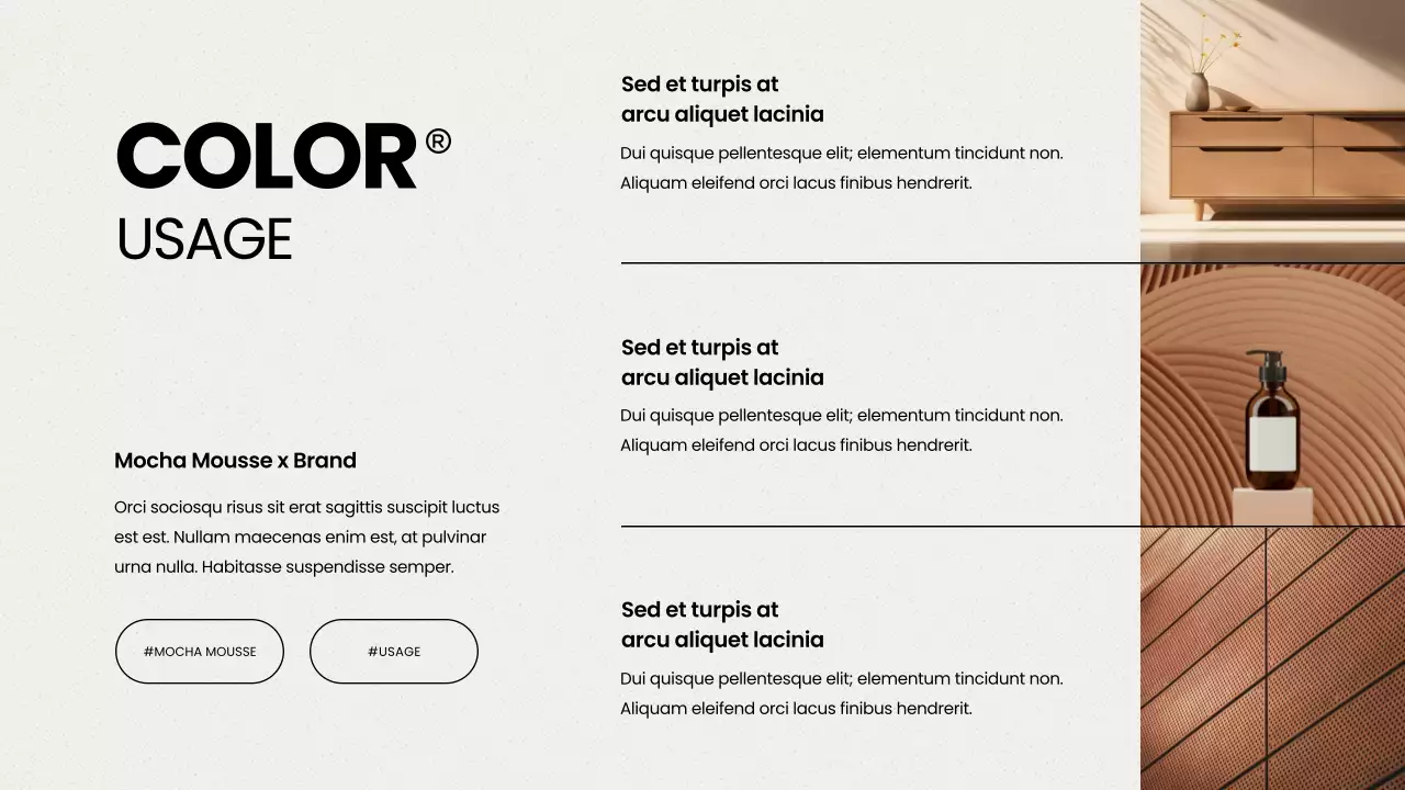 브라운 모던 컬러 리포트 프레젠테이션