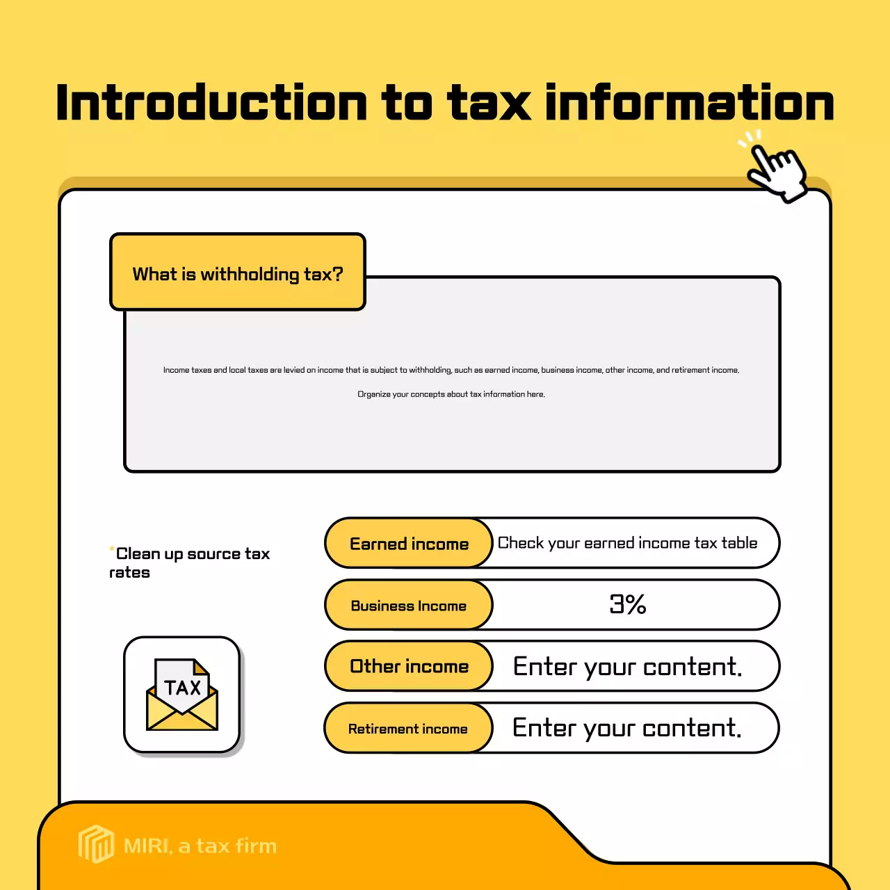 Carousel Instagram Promosi Pajak Modern Kuning