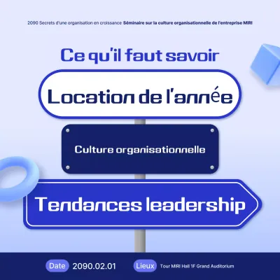 Guide du séminaire moderne bleu clair