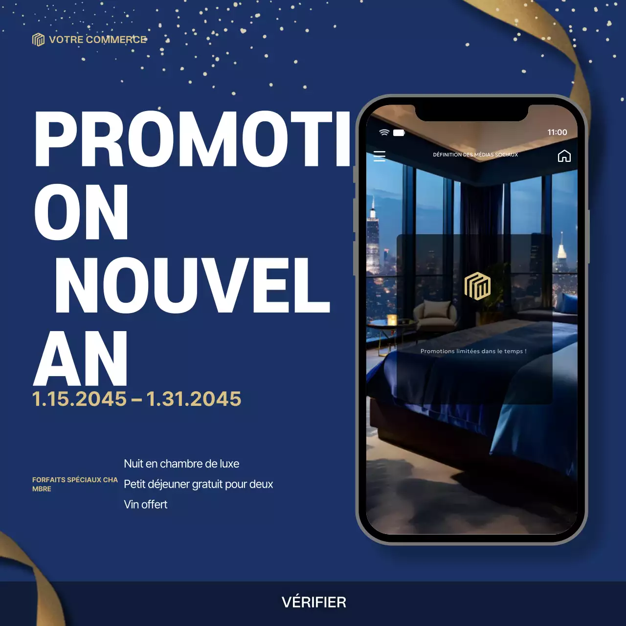 promotion des voyages en bleu moderne