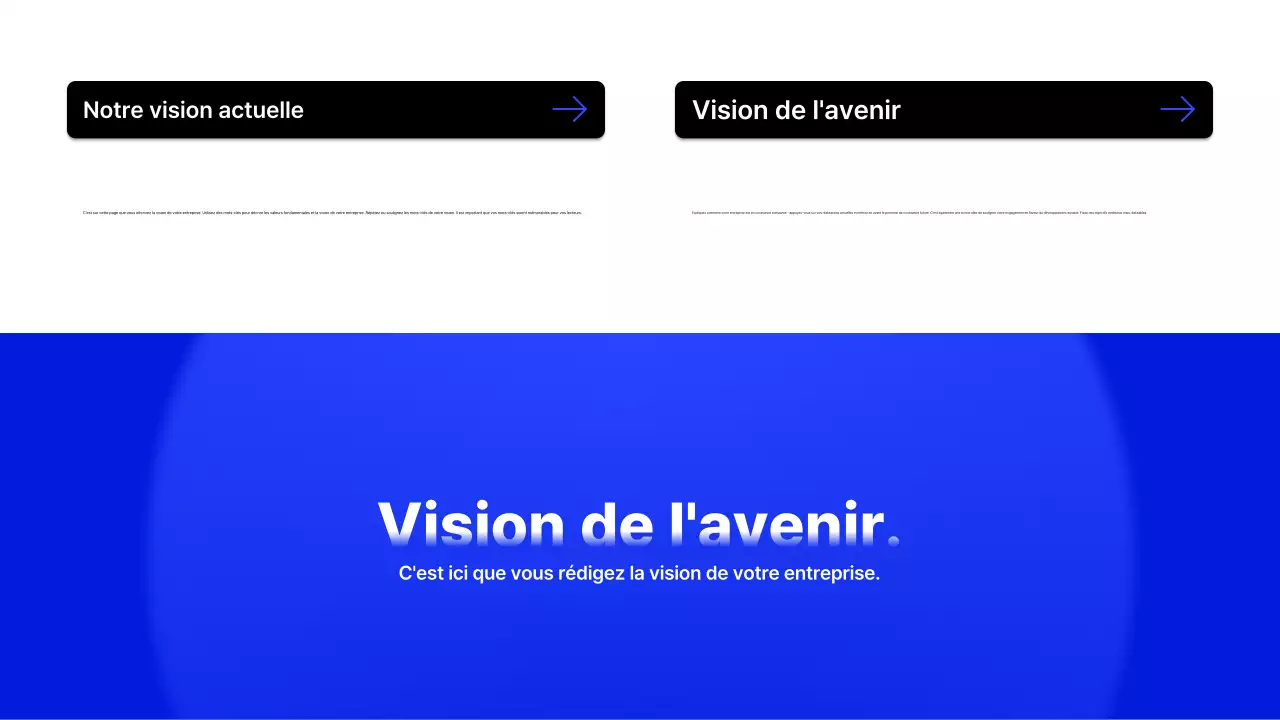 Description du profil de l'entreprise Blue Modern