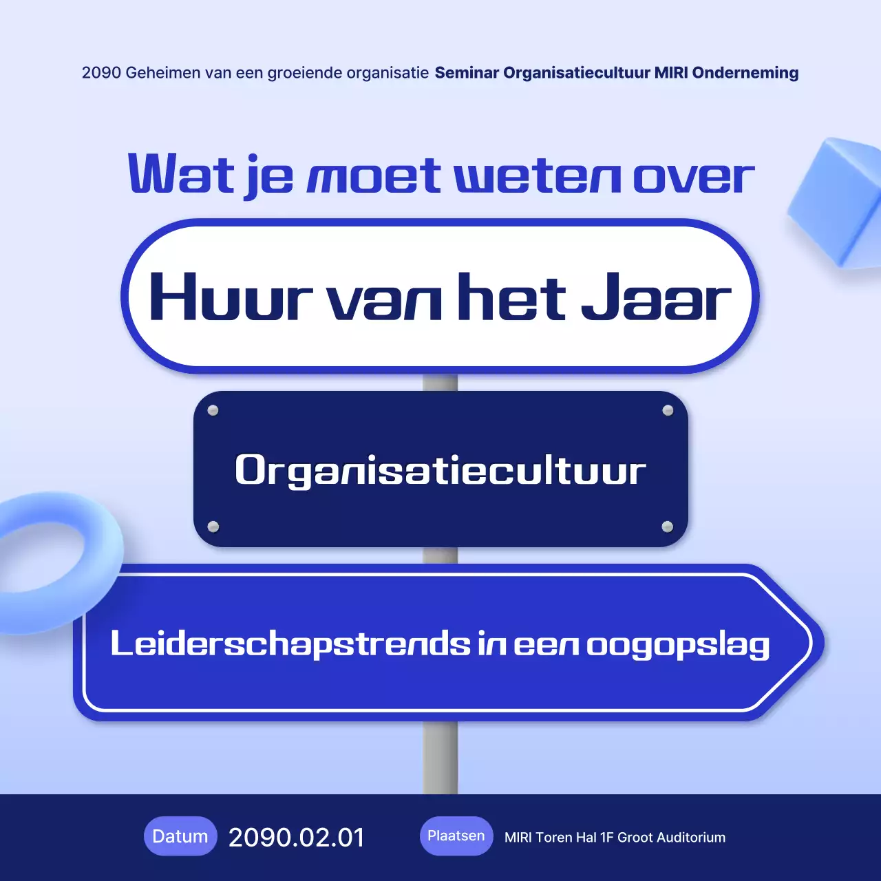 Lichtblauw Seminargids Modern