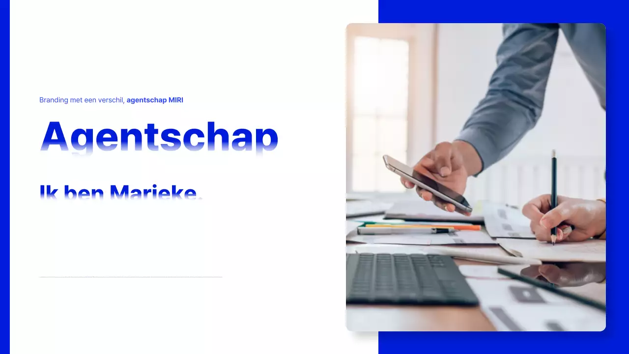 Blue Modern Beschrijving van het bedrijfsprofiel