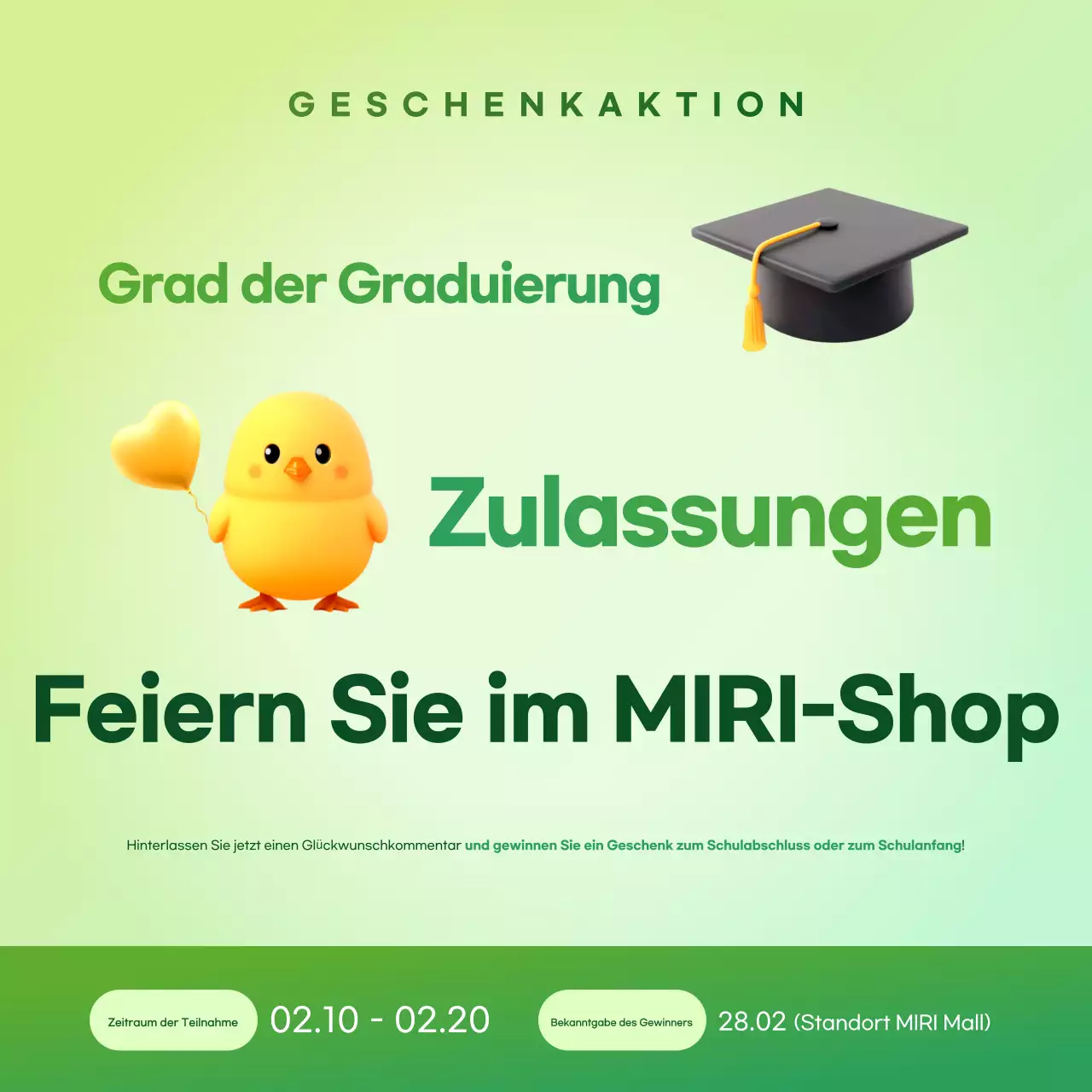 Räumungsverkauf zum Jahresende