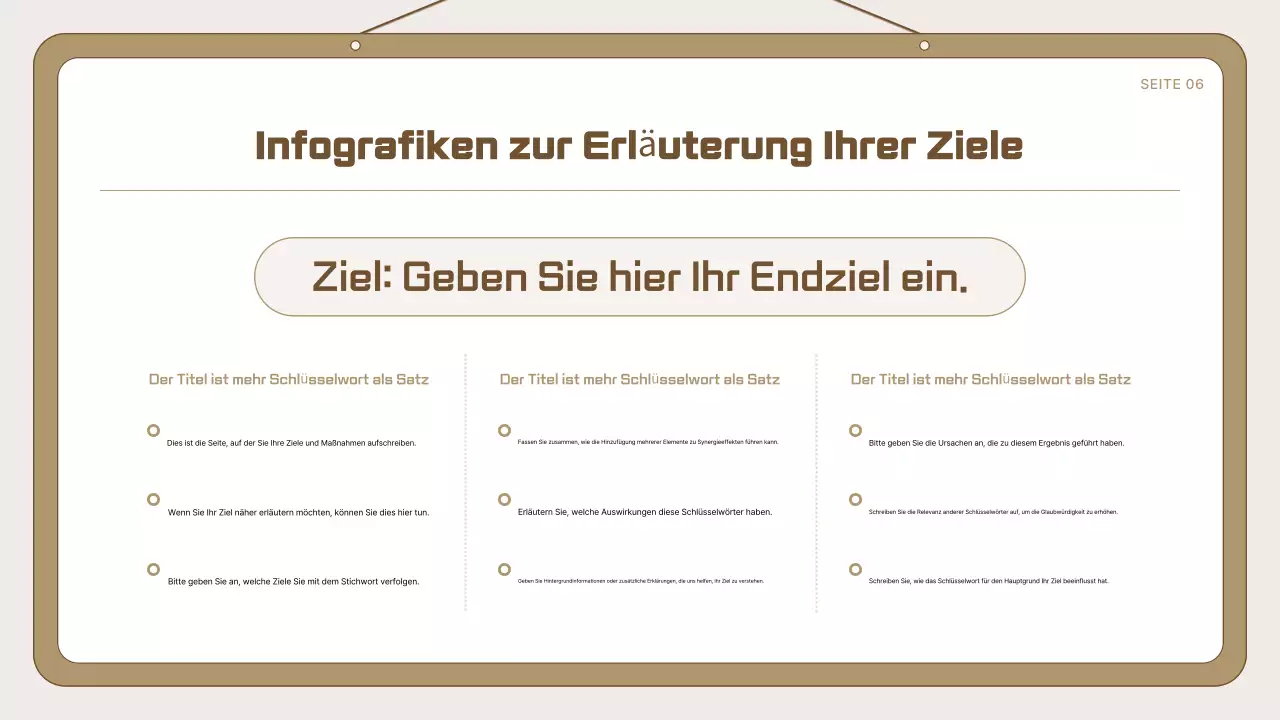 Beige Einfache Vorlage Anzeige