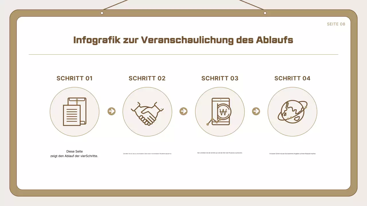 Beige Einfache Vorlage Anzeige