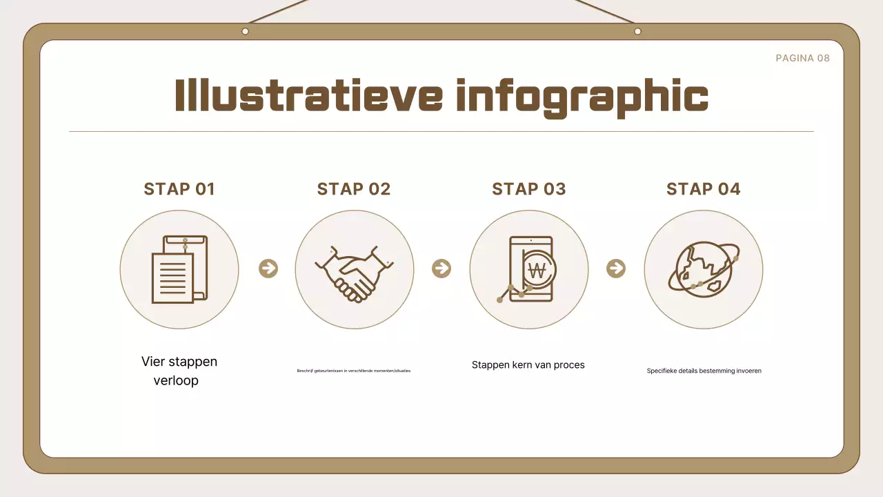 Beige eenvoudig sjabloon advertentie