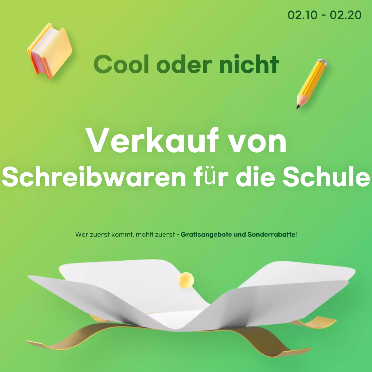 Räumungsverkauf zum Jahresende