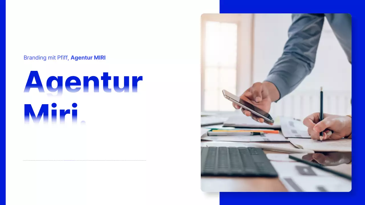 Blue Modern Unternehmensprofil Beschreibung