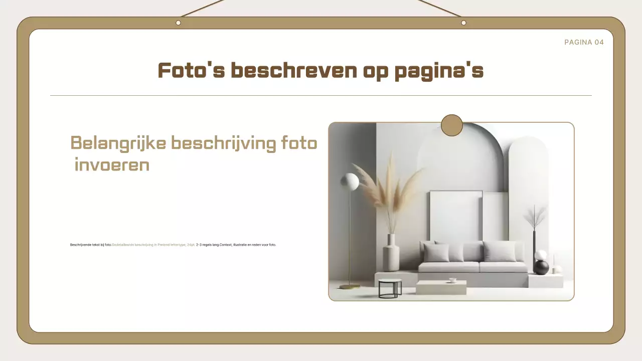 Beige eenvoudig sjabloon advertentie