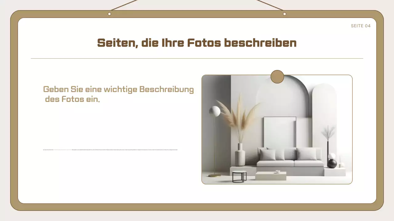 Beige Einfache Vorlage Anzeige