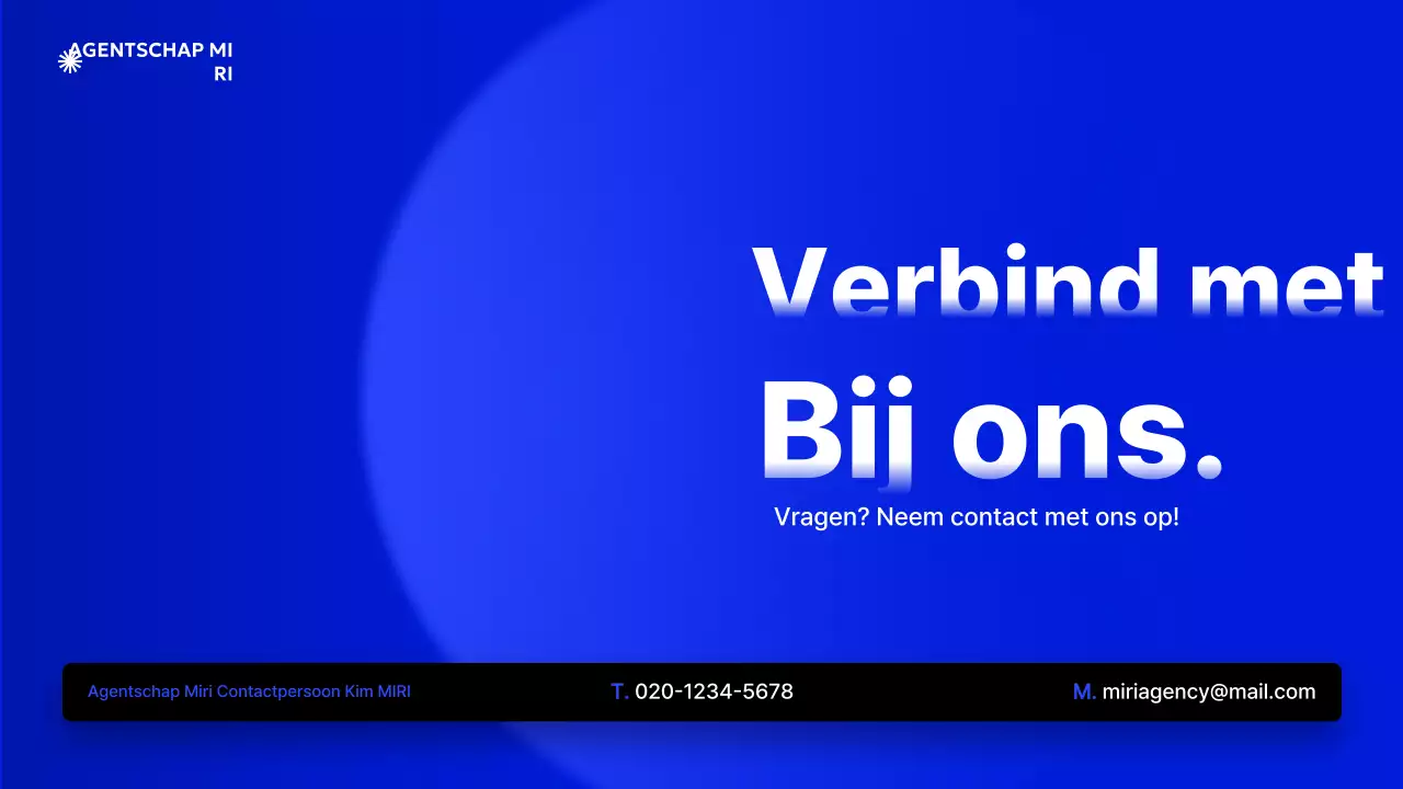 Blue Modern Beschrijving van het bedrijfsprofiel