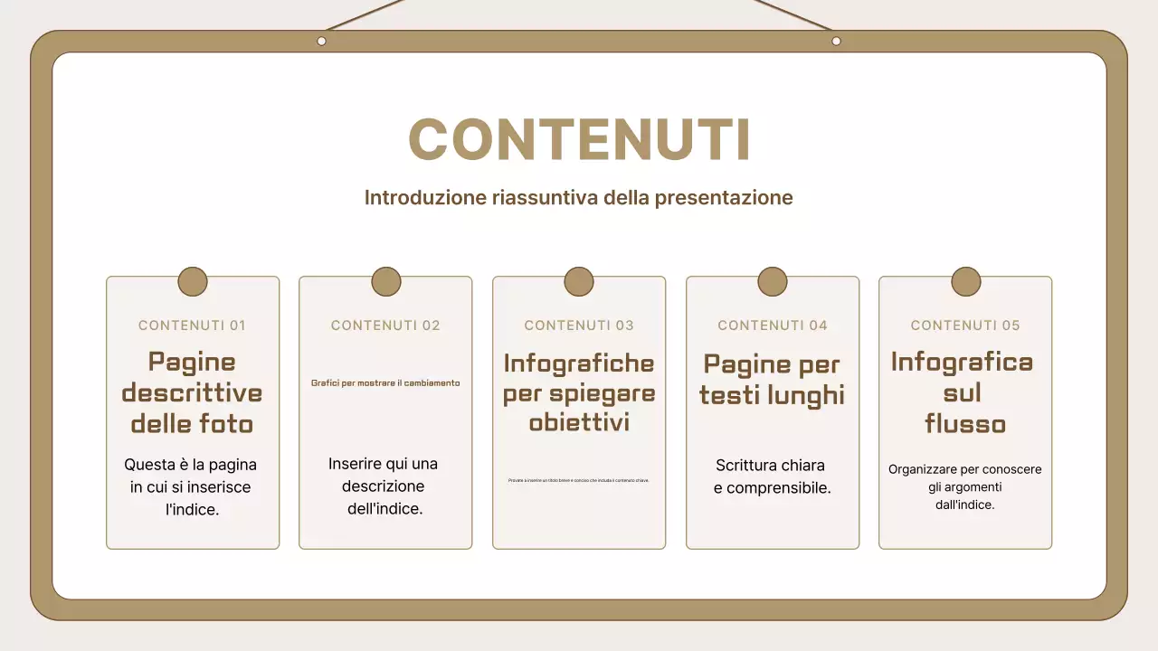 Modello semplice di annuncio beige