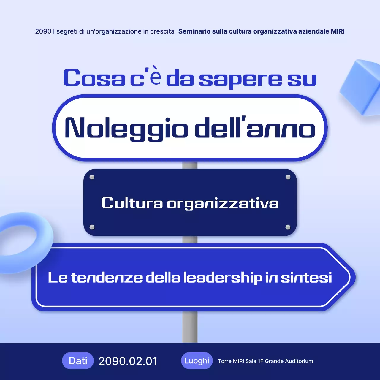 Guida al Seminario Moderno Azzurro