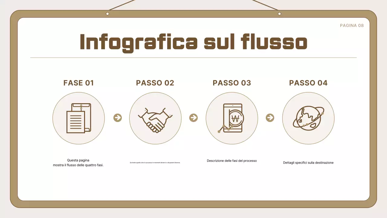 Modello semplice di annuncio beige