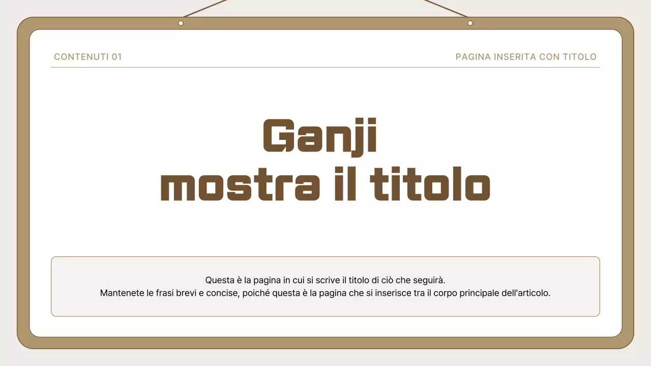 Modello semplice di annuncio beige