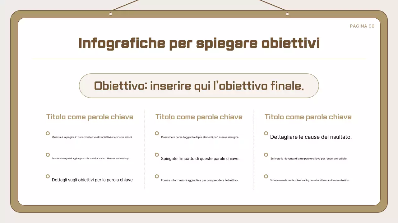 Modello semplice di annuncio beige