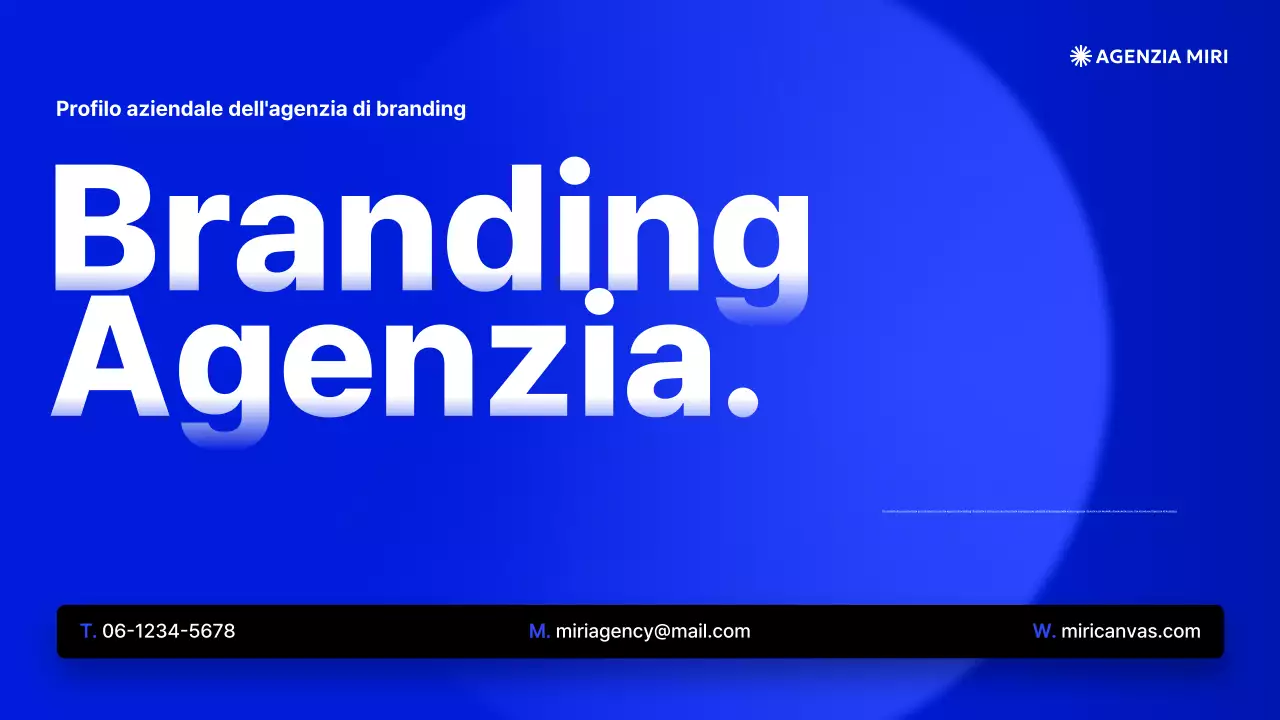 Descrizione del profilo aziendale di Blue Modern