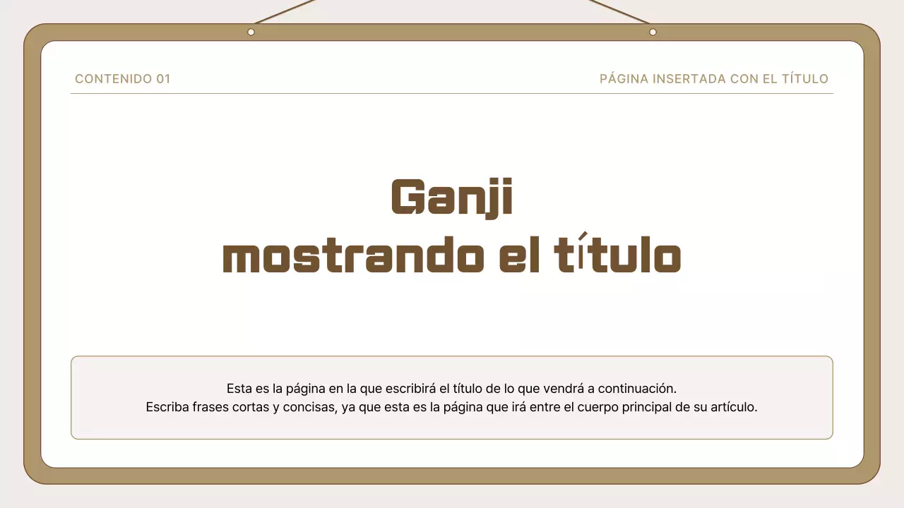 Plantilla Beige Anuncio