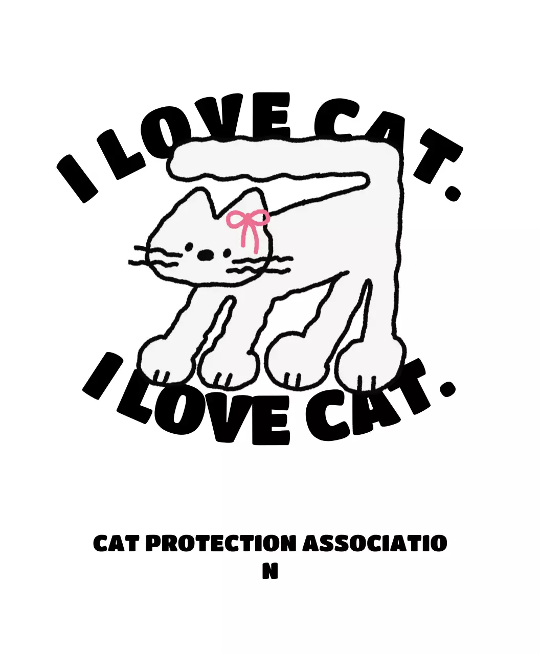 Kampanye Perlindungan Hewan Sederhana Hitam