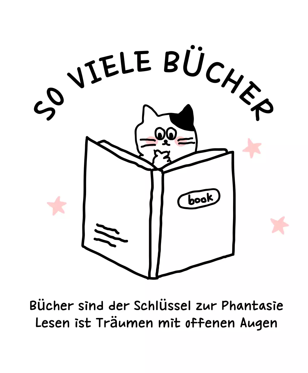 Niedliche Illustrationen zum Lesen
