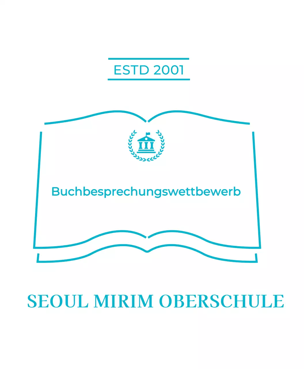 Lichtblau Einfacher Lesewettbewerb